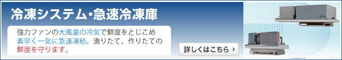 冷凍システム・急速冷凍庫